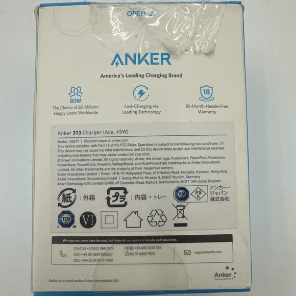 Anker Ace Foldable 313 Charger GaN 45W. - Picture 2 of 8